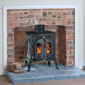 Clarke Junior Victoria II Cast Iron Wood Burning Stove, 7KW.