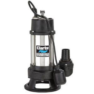Clarke HSEC1400A Heavy Duty Submersible Cutter Pump with Float Switch, 230V.