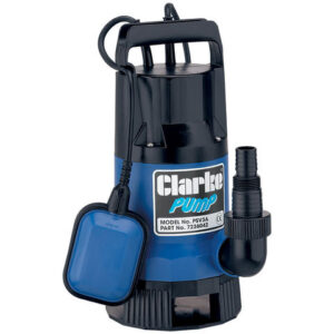 Clarke PSV3A Dirty Water Submersible Pump with Float Switch, 230V.