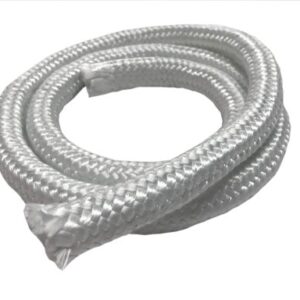 Vitcas 15mm Square Glass Fibre Packing Rope, 550°C /1020°F -per meter.