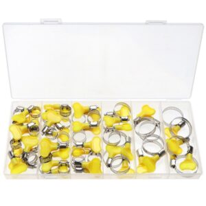 MachineMart 20 piece hose clamp assortment with wing nut.