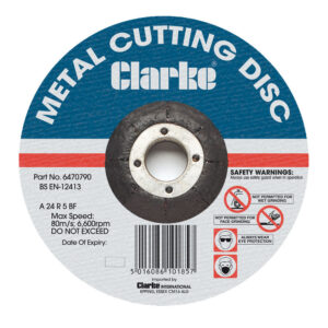 Clarke 350x3x25.4mm Flat Ferrous Metal Cutting Disc