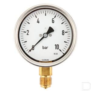 Mondeo Pressure Gauge, 0-10 bar, G1/4 Glycerin filled, Radial
