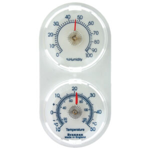 Brannan Twin 50mm Mini Dial Thermometer & Hygrometer