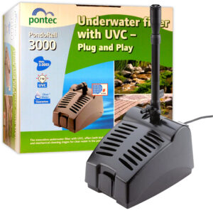 PondoRell 3000 Underwater Pond Filter with Water Feature and UVC