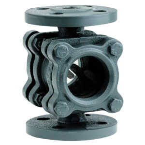 PAR Cast Iron Double Sight Glass – Flanged PN16, NW50
