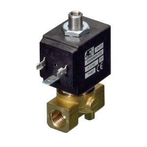 ACL Solenoid Valve 3/2-Way – Water, Oil Compressed Air - Currentless Closed 1/8’’ BSP Female, (without electric coil)