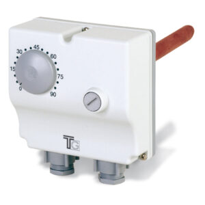 Arthermo Double immersion thermostat with manual reset (1 control + 1 limiter) 0-90° C, 1/2''