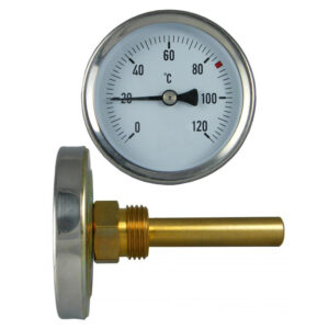 Antares Rear Entry Bi-Metal Thermometer 0-120°C 63mm Dial