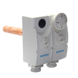 Antares Double Thermostat with Immersion pocket for safety and control with manual reset