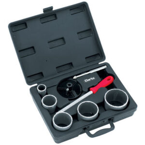 Clarke CHT601 8 Piece Tungsten Grit Hole Saw Set.