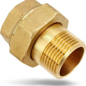 3-Piece Brass Fitting Screw Connection 1’’ F x 1’’ M