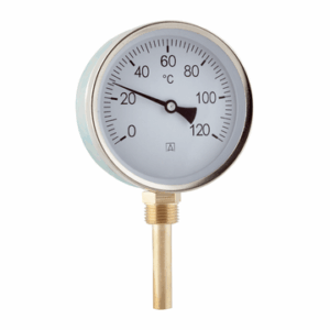 Antares Bimetal Radial Thermometer, 0-120C, 80mm dia