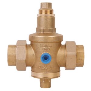 Antares Brass Pressure Reducing Valve F.F Pipe Unions, 2’’
