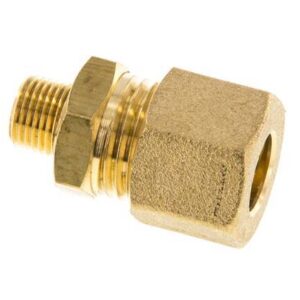 1/8'' Male x 6mm Brass Straight Compression Fitting 