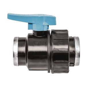 Antares Ball Valve of PP Plastic, F.F 1''